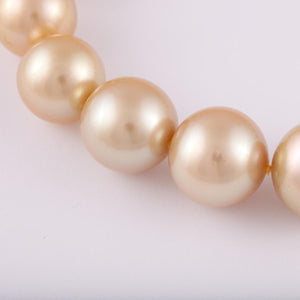 Golden Cultured South Sea Pearl Necklace