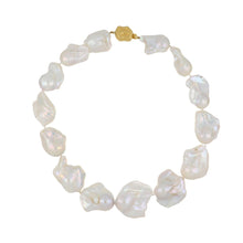 Load image into Gallery viewer, 18K Gold Large Cultured Baroque Freshwater Pearl Necklace
