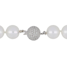 Load image into Gallery viewer, 18K White Gold Strand of White South Sea Pearls

