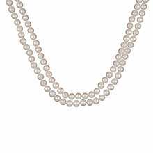 Load image into Gallery viewer, Estate Akoya Pearl Double Strand 18K Gold Necklace
