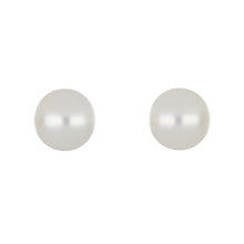 Load image into Gallery viewer, 14K White Gold South Sea Pearl Stud Earrings

