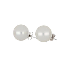 Load image into Gallery viewer, 14K White Gold South Sea Pearl Stud Earrings
