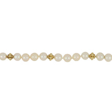 Load image into Gallery viewer, Estate Akoya Pearl Necklace/Bracelet with 18K Gold Rondelles
