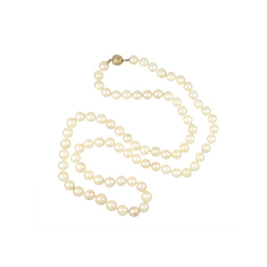 Estate 14K Gold Cultured Pearl Necklace