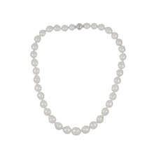 Load image into Gallery viewer, Estate Mikimoto 18K White Gold Graduated Semi-Baroque Pearl Necklace

