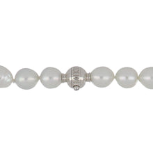 Load image into Gallery viewer, Estate Mikimoto 18K White Gold Graduated Semi-Baroque Pearl Necklace
