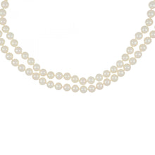 Load image into Gallery viewer, Vintage 1990s 14K Gold Double Strand Akoya Pearl Necklace
