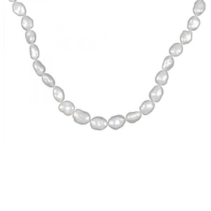 Tiffany & Co. Platinum South Sea Keshi Pearl Necklace