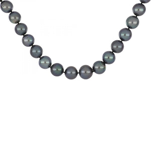 18K White Gold Tahitian Pearl Necklace