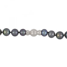 Load image into Gallery viewer, 18K White Gold Tahitian Pearl Necklace
