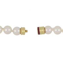 Load image into Gallery viewer, Vintage Tiffany &amp; Co. 18K Gold Akoya Pearl Necklace
