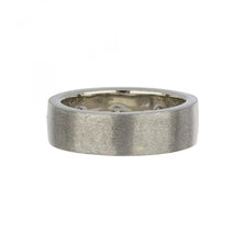 Load image into Gallery viewer, 14K White Gold Inlaid Diamond Band

