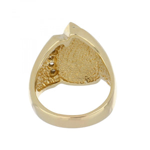 14K Gold Opal Doublet Ring