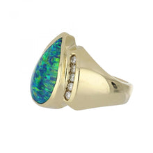 Load image into Gallery viewer, 14K Gold Opal Doublet Ring
