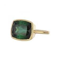 Load image into Gallery viewer, 18K Gold East-West Tourmaline Ring
