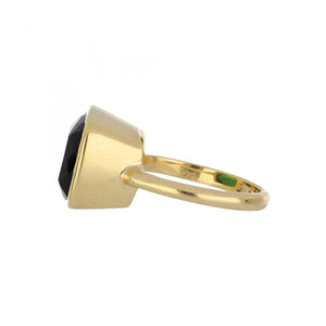 18K Gold East-West Tourmaline Ring