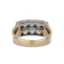 Load image into Gallery viewer, Mid-Century 14K Gold Double Row Diamond Band
