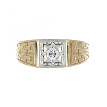 Load image into Gallery viewer, Vintage 1970s Chain Design Diamond Ring
