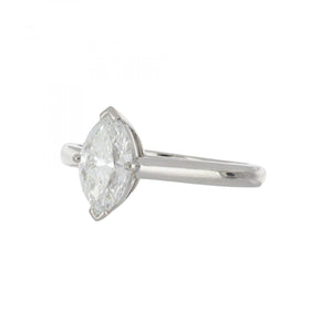 Vintage Tiffany & Co. 1.26 Carat Marquise Diamond Engagement Ring