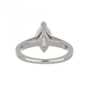 Vintage Tiffany & Co. 1.26 Carat Marquise Diamond Engagement Ring