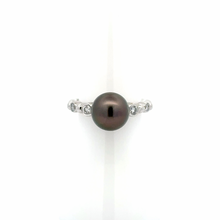 Load image into Gallery viewer, Mikimoto 18K White Gold Tahitian Pearl Ring
