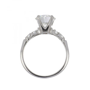 Art Deco 1.82 Carat GIA Round Diamond Engagement Ring