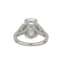 Load image into Gallery viewer, GIA 4.01 Carat Oval Diamond Platinum Engagement Ring
