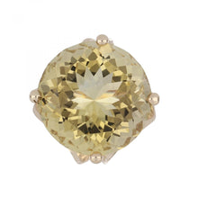 Load image into Gallery viewer, Vintage 1970s 14K Gold Oversized Citrine Ring
