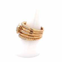 Load image into Gallery viewer, David Yurman 18K Gold Stax Citrine Ring
