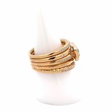 Load image into Gallery viewer, David Yurman 18K Gold Stax Citrine Ring

