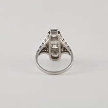 Load image into Gallery viewer, Art Deco Platinum Diamond Navette Ring
