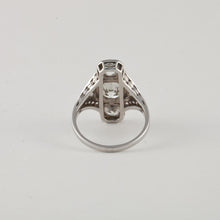 Load image into Gallery viewer, Art Deco Platinum Diamond Navette Ring
