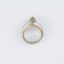 Load image into Gallery viewer, 14K White Gold Cat&#39;s-Eye Chrysoberyl Ring
