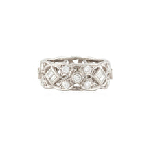 Load image into Gallery viewer, Platinum Openwork Diamond Eternity Band
