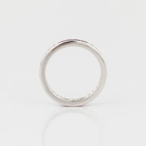 Platinum Ruby and Diamond Eternity Band