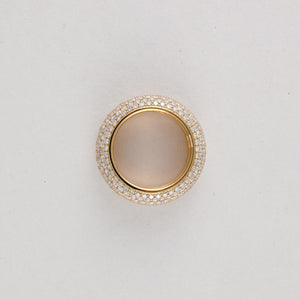 18K Gold Pavé Diamond Eternity Band