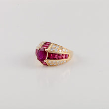 Load image into Gallery viewer, Estate Oscar Heyman 18K Gold Ruby and Diamond Ring
