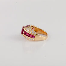 Load image into Gallery viewer, Estate Oscar Heyman 18K Gold Ruby and Diamond Ring
