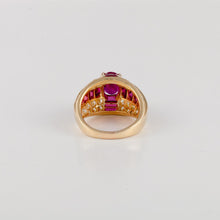 Load image into Gallery viewer, Estate Oscar Heyman 18K Gold Ruby and Diamond Ring
