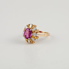 Load image into Gallery viewer, Estate Oscar Heyman 18K Gold Pink Sapphire And Diamond Ring
