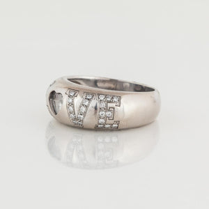 Estate Chopard 18K Gold Happy Diamond Love Ring