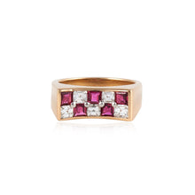 Load image into Gallery viewer, Estate Oscar Heyman 18K Gold Ruby and Diamond Ring
