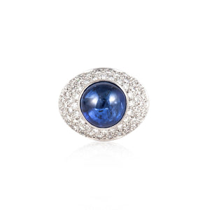 Estate Boodles Sapphire and Diamond Ring