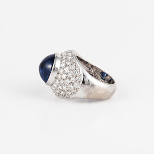 Estate Boodles Sapphire and Diamond Ring