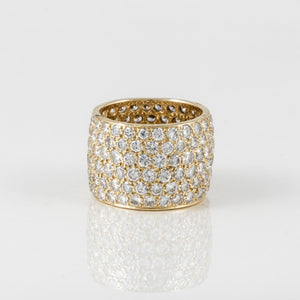 Estate Van Cleef & Arpels 18K Gold Diamond Eternity Band