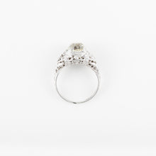 Load image into Gallery viewer, Art Deco 18K White Gold Diamond Engagement Ring
