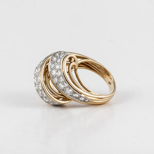 18K Gold Diamond Cocktail Ring