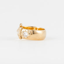Load image into Gallery viewer, Victorian 18K Gold Diamond Buckle Ring
