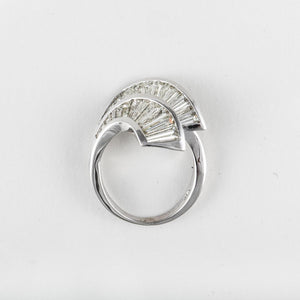 18K White Gold Channel-Set Diamond Ring