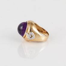 Load image into Gallery viewer, 18K Gold Amethyst and Diamond Ring
